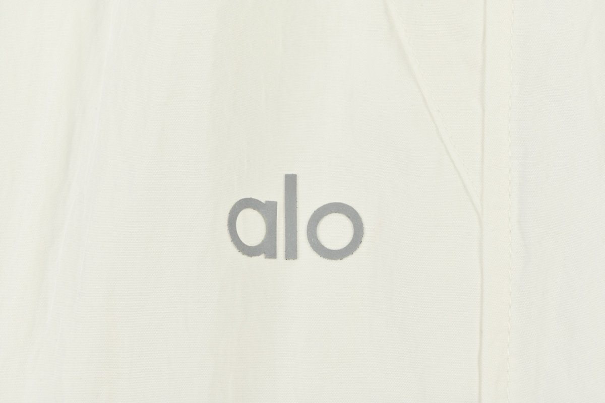 White Wide-Leg Drawstring Pants with Logo Waistband view