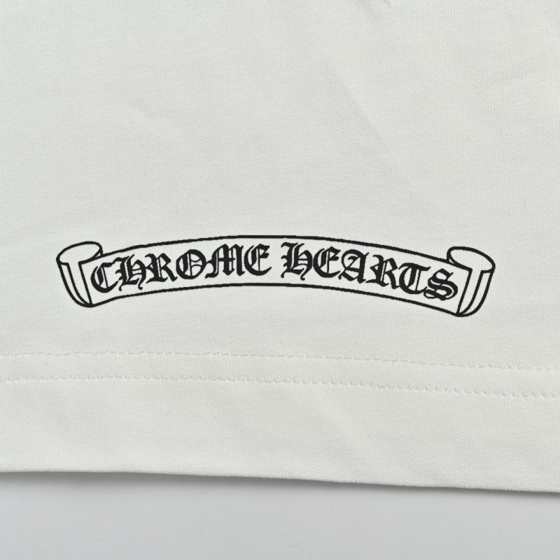 Chrome Hearts Black Cross White T-Shirt view