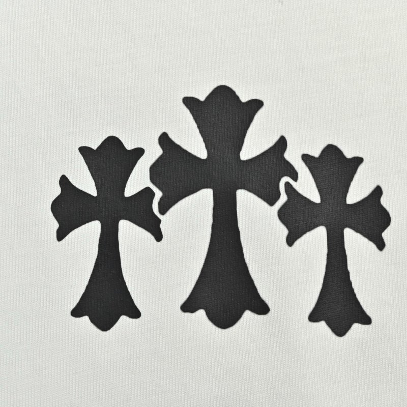 Chrome Hearts Black Cross White T-Shirt view