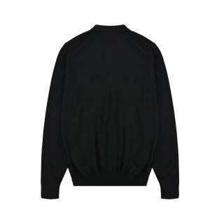 Stone Island Black Crewneck Sweatshirt with Chest Pocket view 9