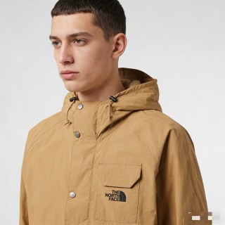 The North Face Khaki Windbreaker Hooded Jacket