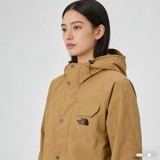 The North Face Khaki Windbreaker Hooded Jacket view 5