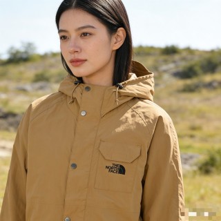 The North Face Khaki Windbreaker Hooded Jacket view 6