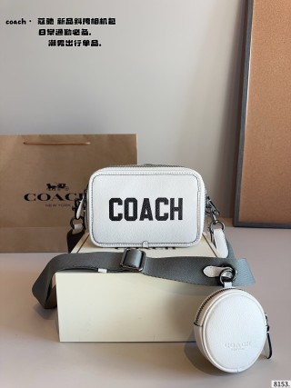 Coach Black Crossbody Camera Bag Set with Pouch view 2