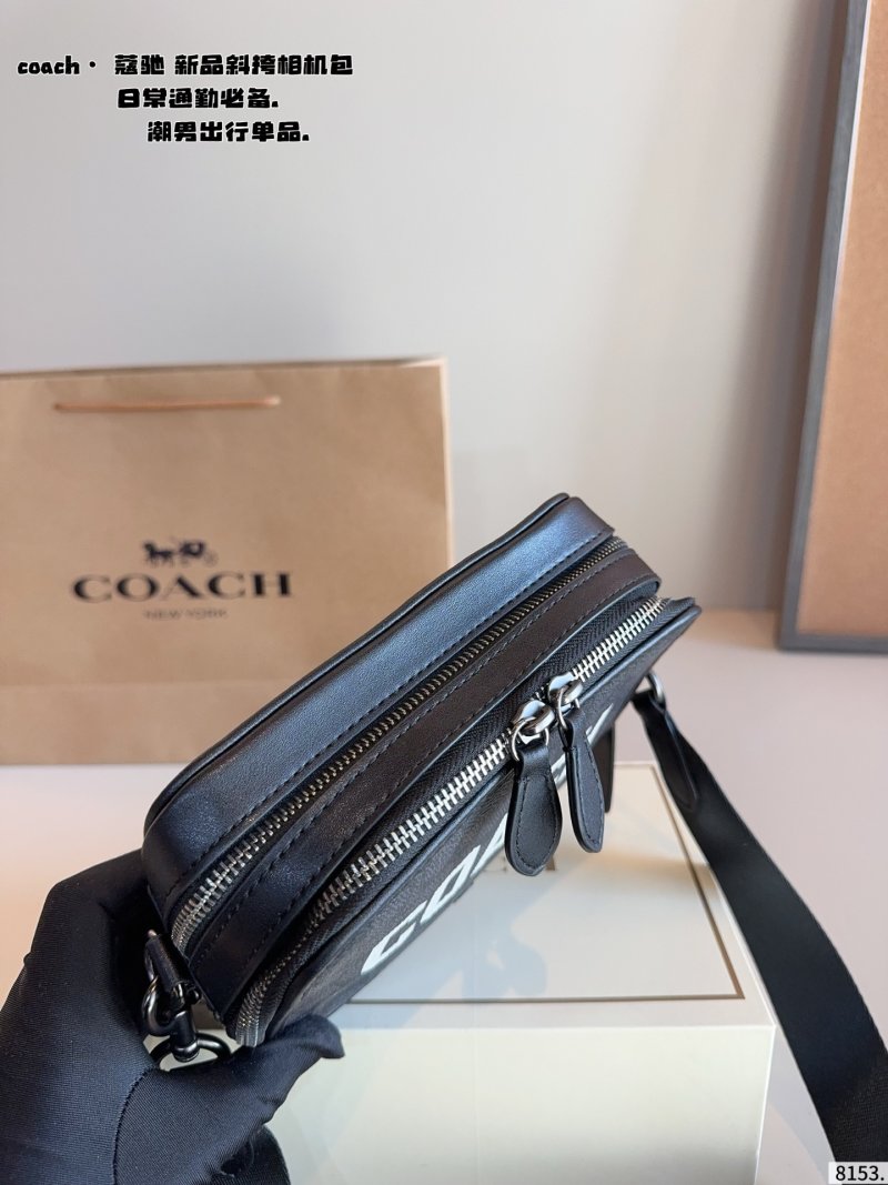 Coach Black Crossbody Camera Bag Set with Pouch view
