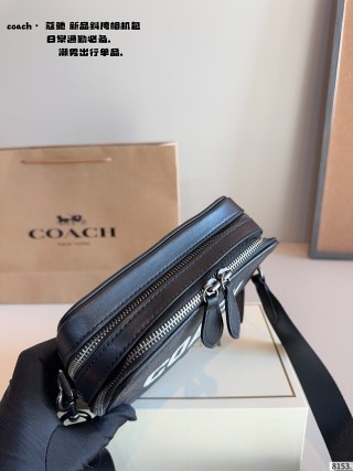 Coach Black Crossbody Camera Bag Set with Pouch view 5