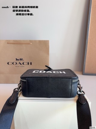 Coach Black Crossbody Camera Bag Set with Pouch view 7