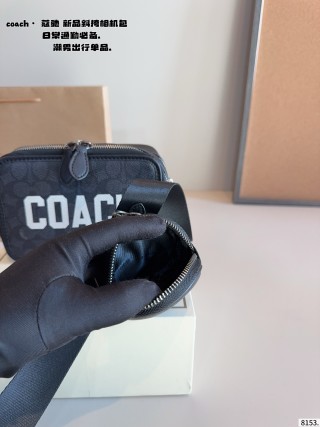 Coach Black Crossbody Camera Bag Set with Pouch view 8