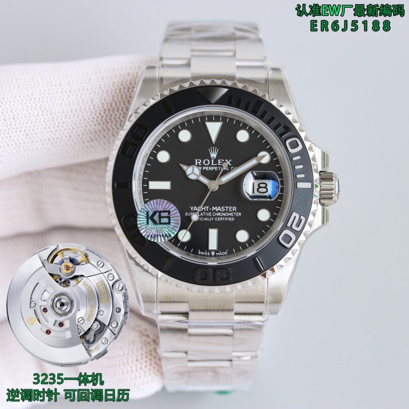Rolex Yacht-Master 42mm Black Dial Steel Watch Replica