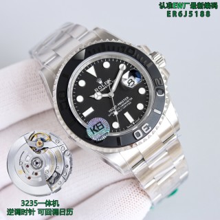 Rolex Yacht-Master 42mm Black Dial Steel Watch Replica view 2