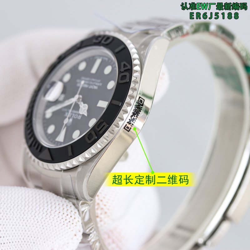 Rolex Yacht-Master 42mm Black Dial Steel Watch Replica view