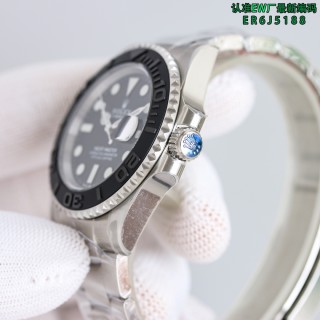 Rolex Yacht-Master 42mm Black Dial Steel Watch Replica view 6