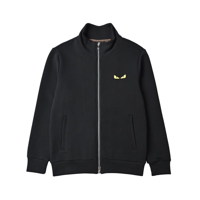 Fendi Black Monster Eye Zip Jacket view