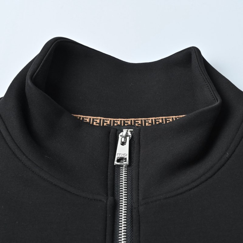 Fendi Black Monster Eye Zip Jacket view