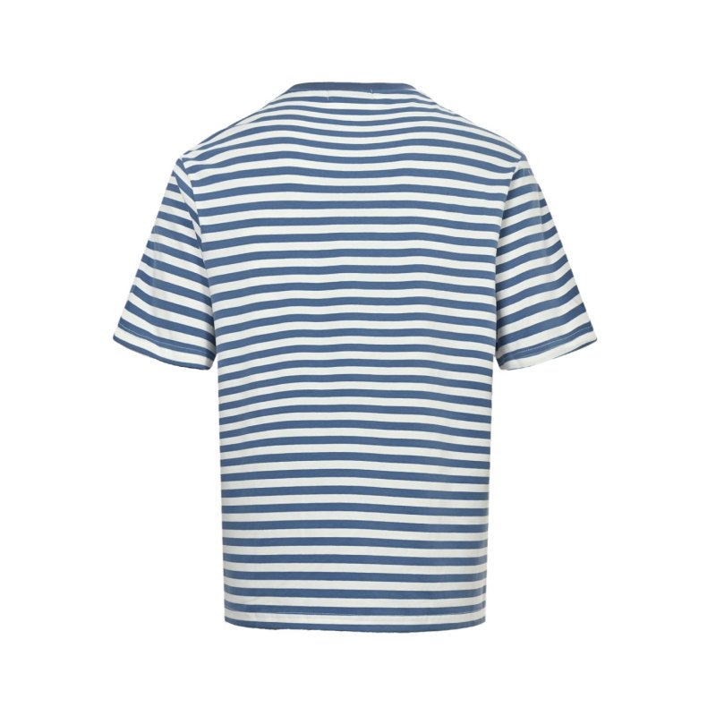 Polo Ralph Lauren Navy Blue & Cream Striped T-Shirt view