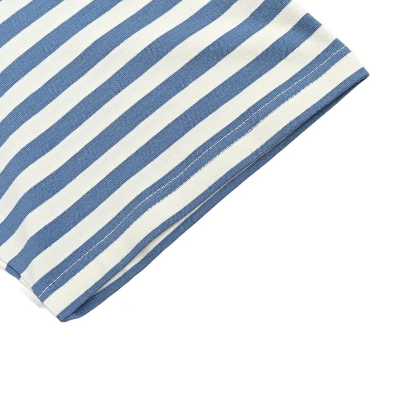 Polo Ralph Lauren Navy Blue & Cream Striped T-Shirt view