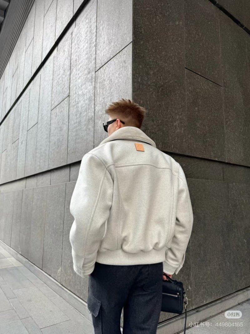 Cream Wool Blend Overshirt Jacket view