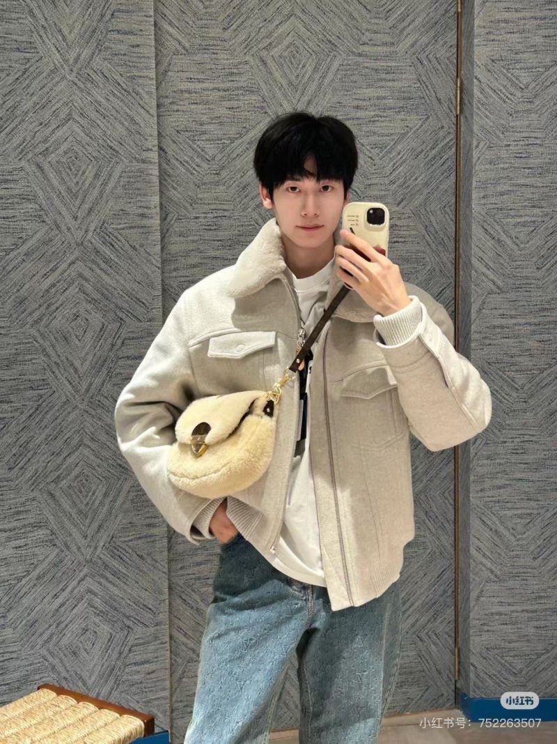 Cream Wool Blend Overshirt Jacket view