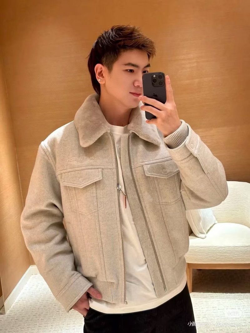 Cream Wool Blend Overshirt Jacket view