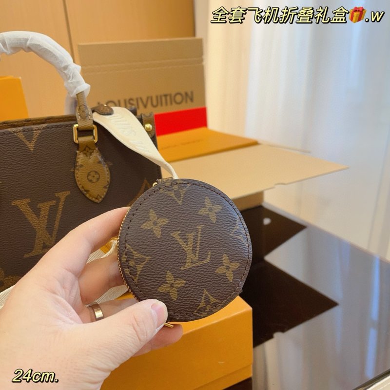 Louis Vuitton OnTheGo Monogram Canvas Tote Bag Brown view
