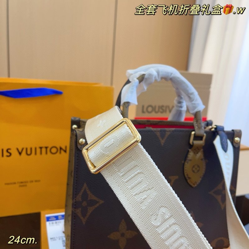 Louis Vuitton OnTheGo Monogram Canvas Tote Bag Brown view