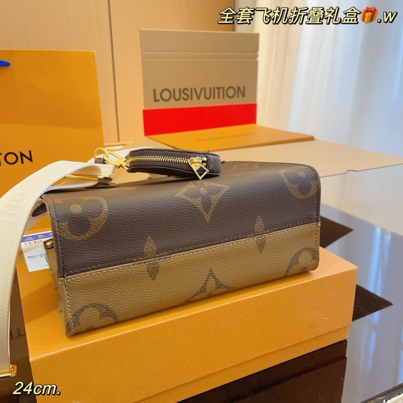 Louis Vuitton OnTheGo Monogram Canvas Tote Bag Brown view