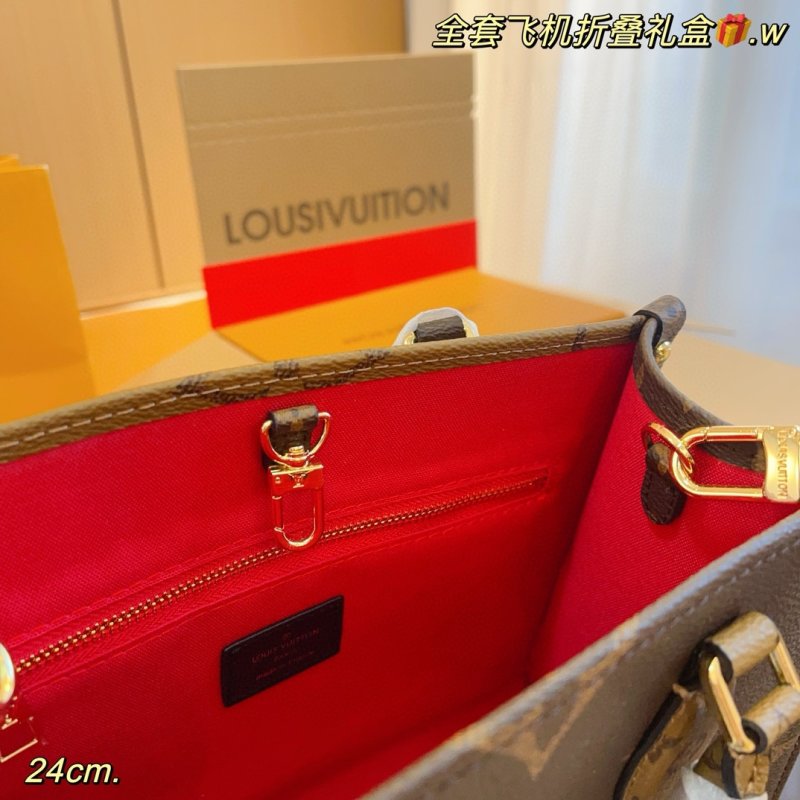 Louis Vuitton OnTheGo Monogram Canvas Tote Bag Brown view
