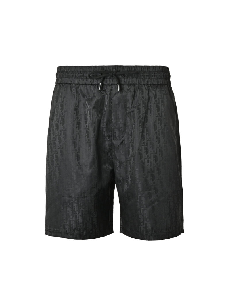 Black Linen Shorts with Drawstring Waist view