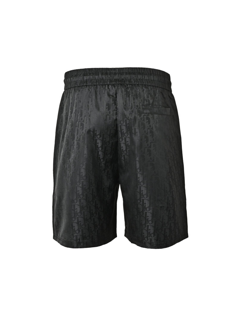 Black Linen Shorts with Drawstring Waist view
