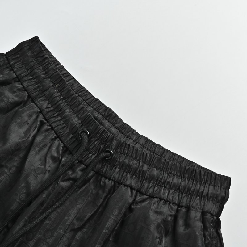 Black Linen Shorts with Drawstring Waist view