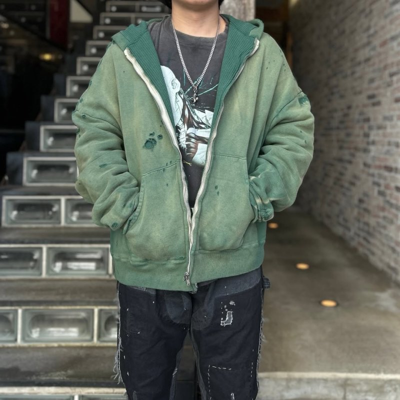 Sage Green Sherpa Lined Zip Hoodie Jacket view