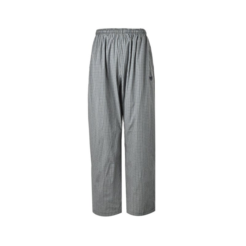 Grey Textured Relaxed Fit Trousers view