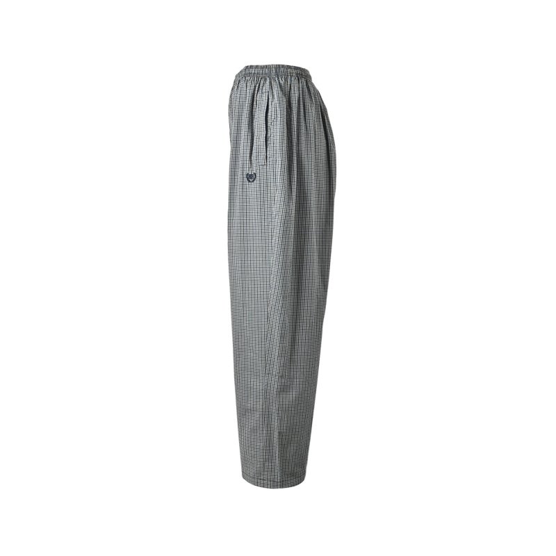 Grey Textured Relaxed Fit Trousers view