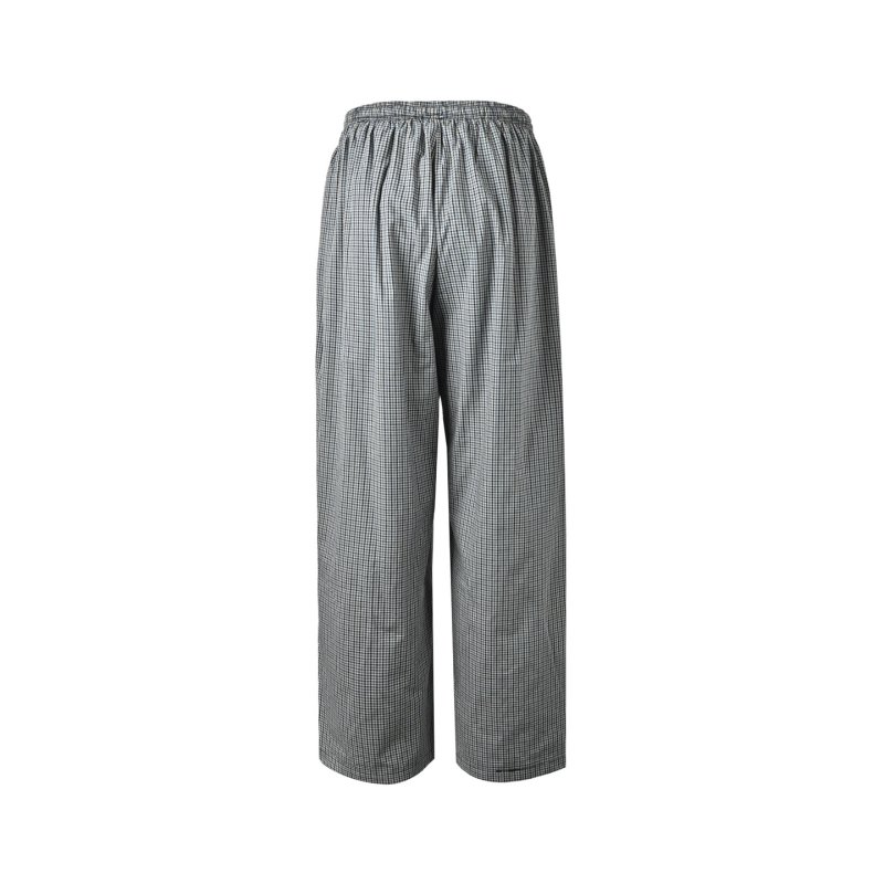 Grey Textured Relaxed Fit Trousers view