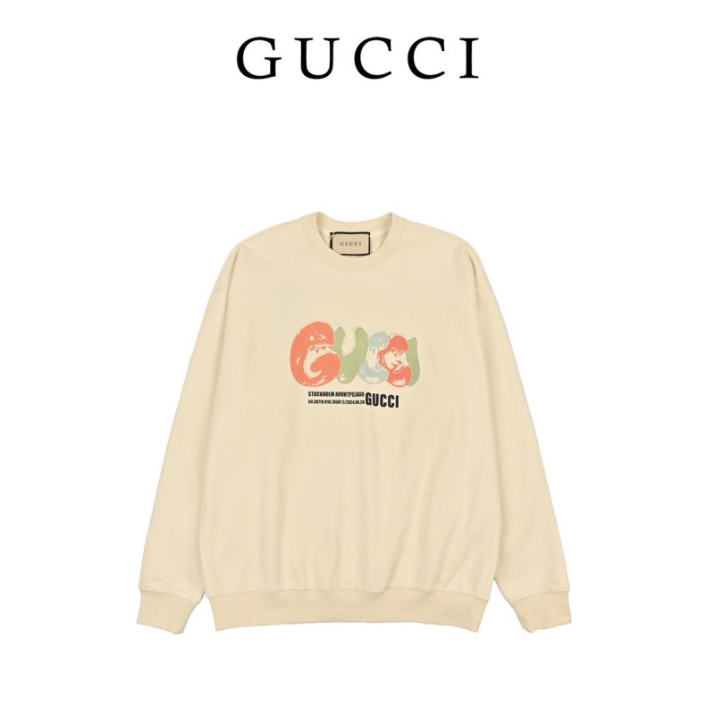 Gucci Stockholm Archipelago Graphic Cream Sweatshirt