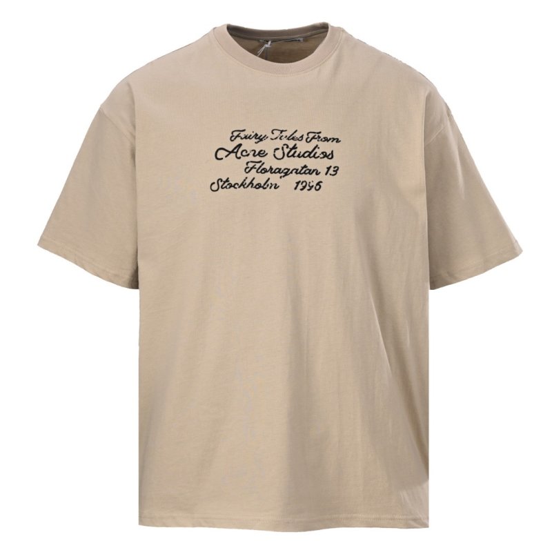 Cream Oversized Short Sleeve T-Shirt with Script Print view