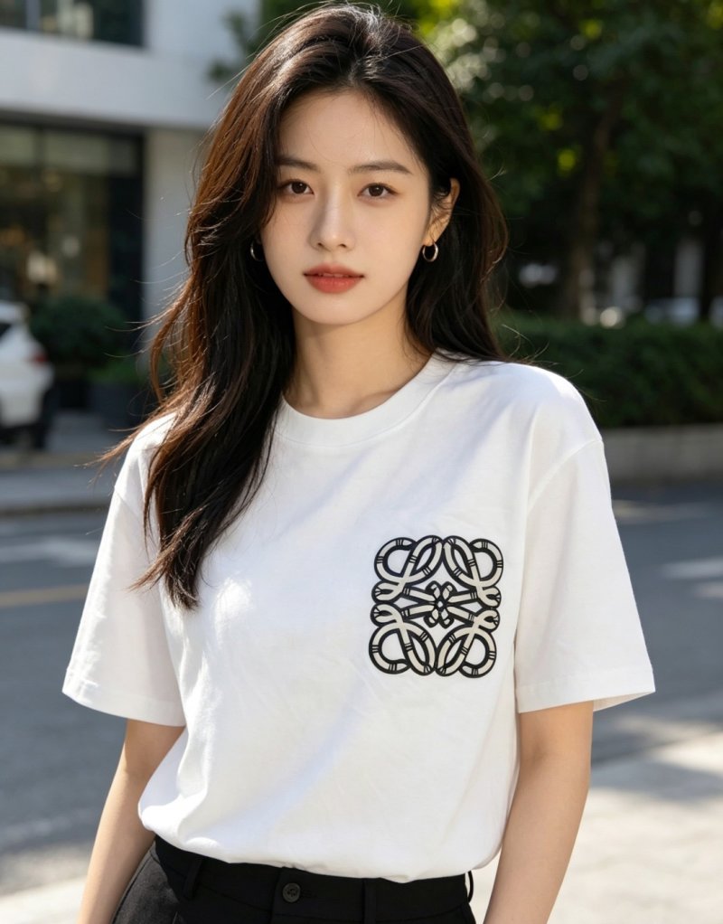Loewe Anagram Emblem White T-Shirt