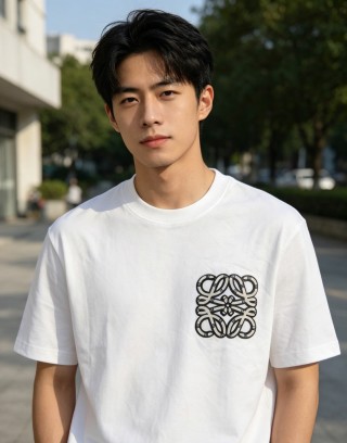 Loewe Anagram Emblem White T-Shirt view 4