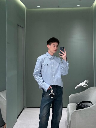 Burberry Light Blue Oxford Button-Up Shirt view 2