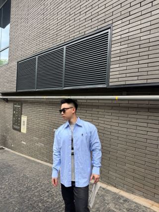 Burberry Light Blue Oxford Button-Up Shirt view 5