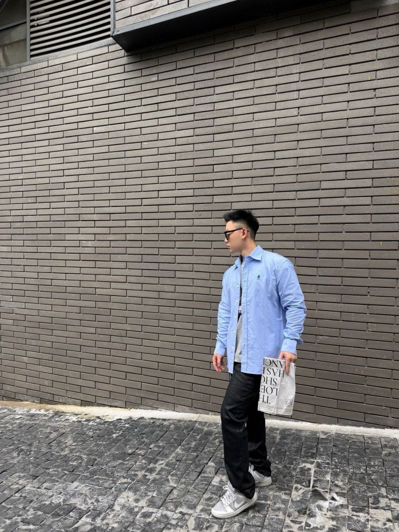 Burberry Light Blue Oxford Button-Up Shirt view