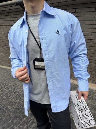 Burberry Light Blue Oxford Button-Up Shirt view 8