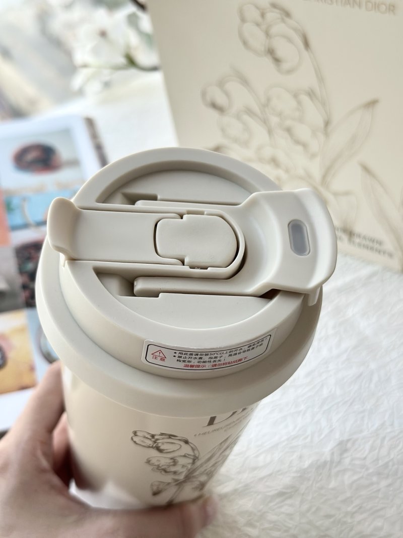 Dior Dual-Mouth Insulated Tumbler White