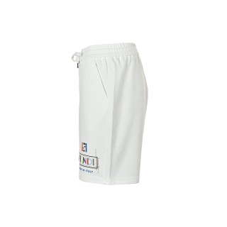 Fendi White Logo Drawstring Shorts view 11