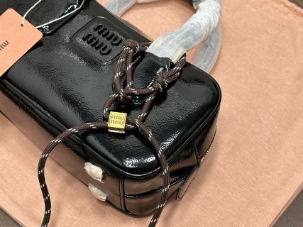 Miu Miu Bowling Bag Black Leather view 3