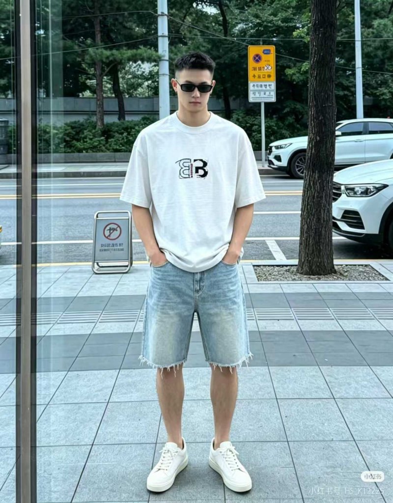 Balenciaga BB Logo White T-Shirt