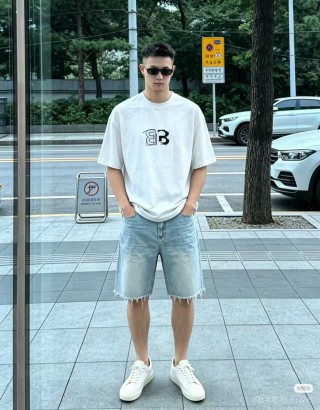 Balenciaga BB Logo White T-Shirt