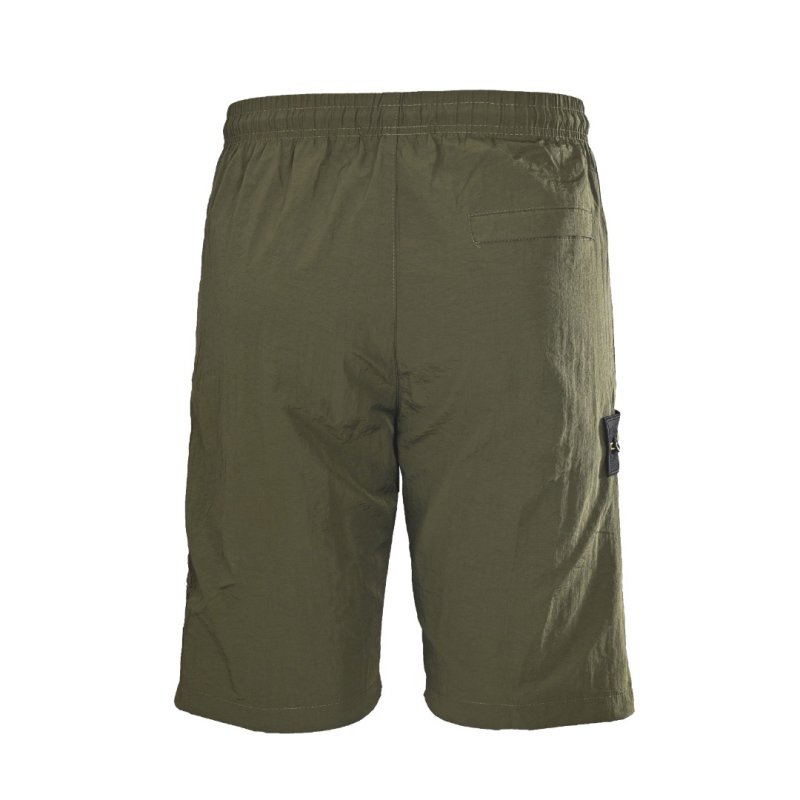 Stone Island Olive Green Cargo Shorts view
