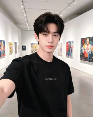 Moncler Black Logo T-Shirt view 2