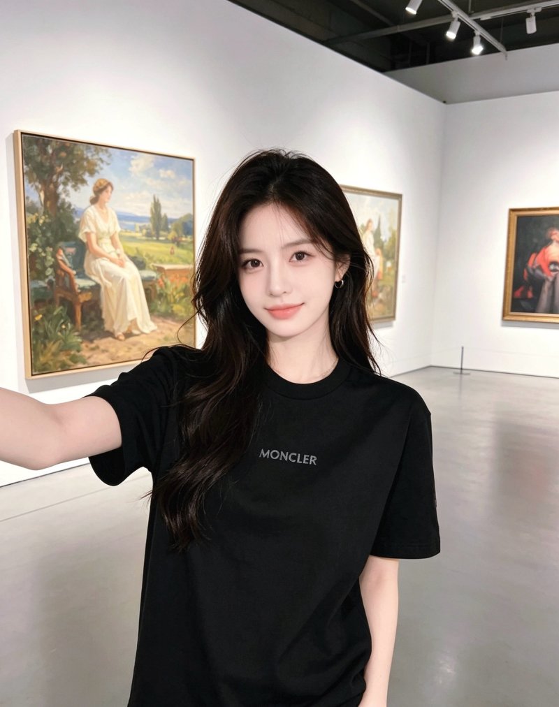 Moncler Black Logo T-Shirt view